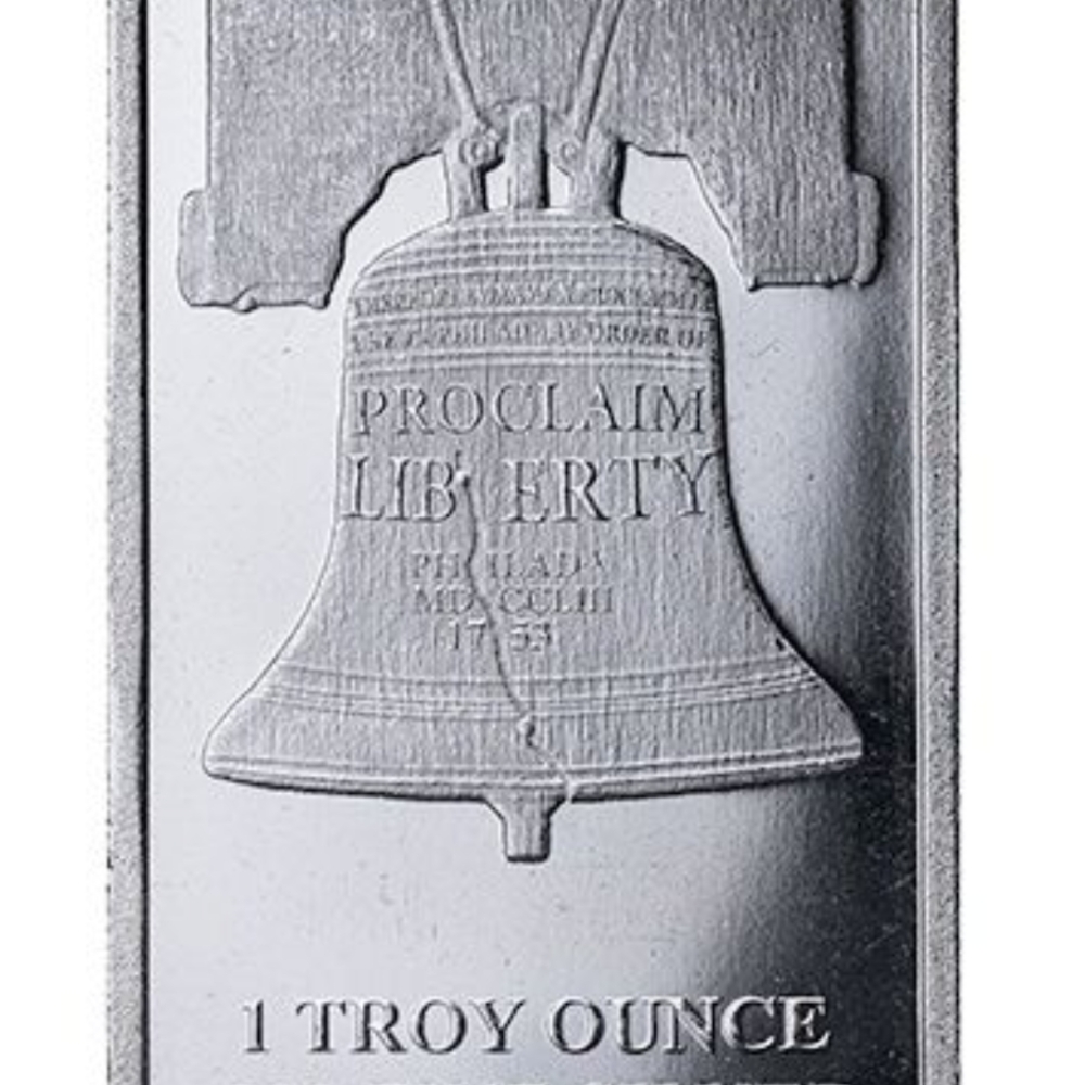 Silver Liberty Bell 1 Troy Ounce Bar